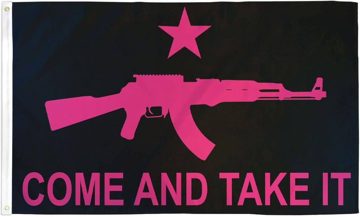 Pink Come and Take It Flag - Flags & Freedom Co.