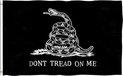 Don't Tread on Me Flag (black) - Flags & Freedom Co.