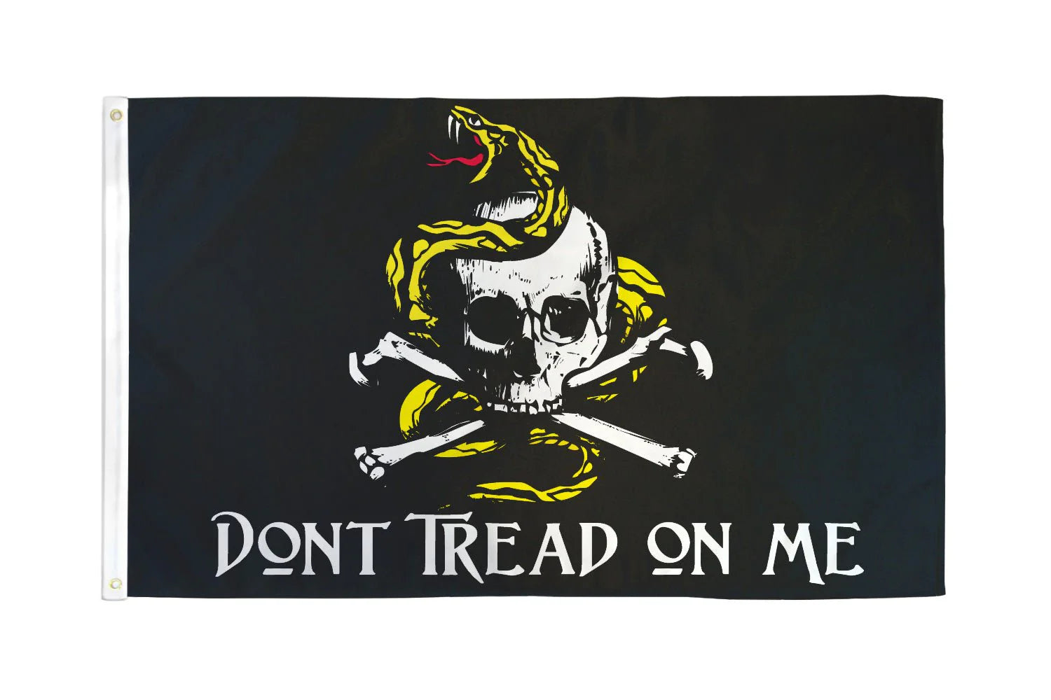 Don't Tread on Me Pirate Gadsden Flag 3X5Ft 